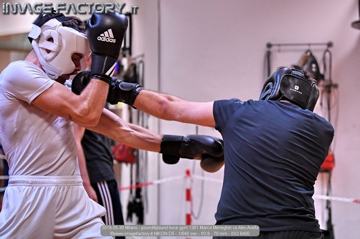 2019-05-30 Milano - pound4pound boxe gym 1361 Marco Meneghin vs Alex Avella